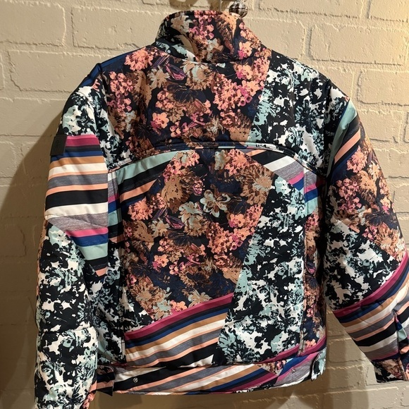 Free people coat Movement Bunny Slope Puffer Jacket NWT Black diamond print - Picture 5 of 7